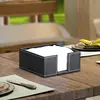 PU Leather Square Cocktail Napkin Holder Tissue Box Paper Serviette Dispenser Ba 87HA 6
