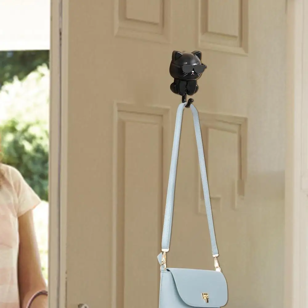 Description Picture 5 of itemCartoon Cat pattern Hooks Stickers cute Bedroom Door Hooks Key Hooks Umbrella Towel Hat Coat Rack Wall Animal Decorative Hooks