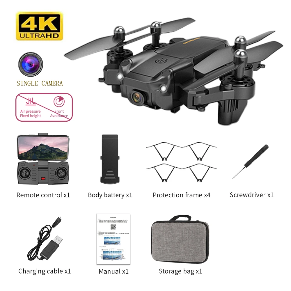 S27 Drone RC Quadcopter Helicopter with 4K HD Camera Optical flow WI