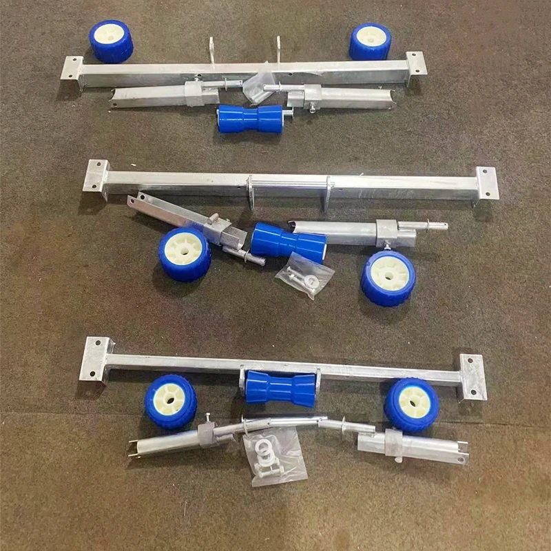 Boat Trailer Bottom Support Bracket With Keel Rollers