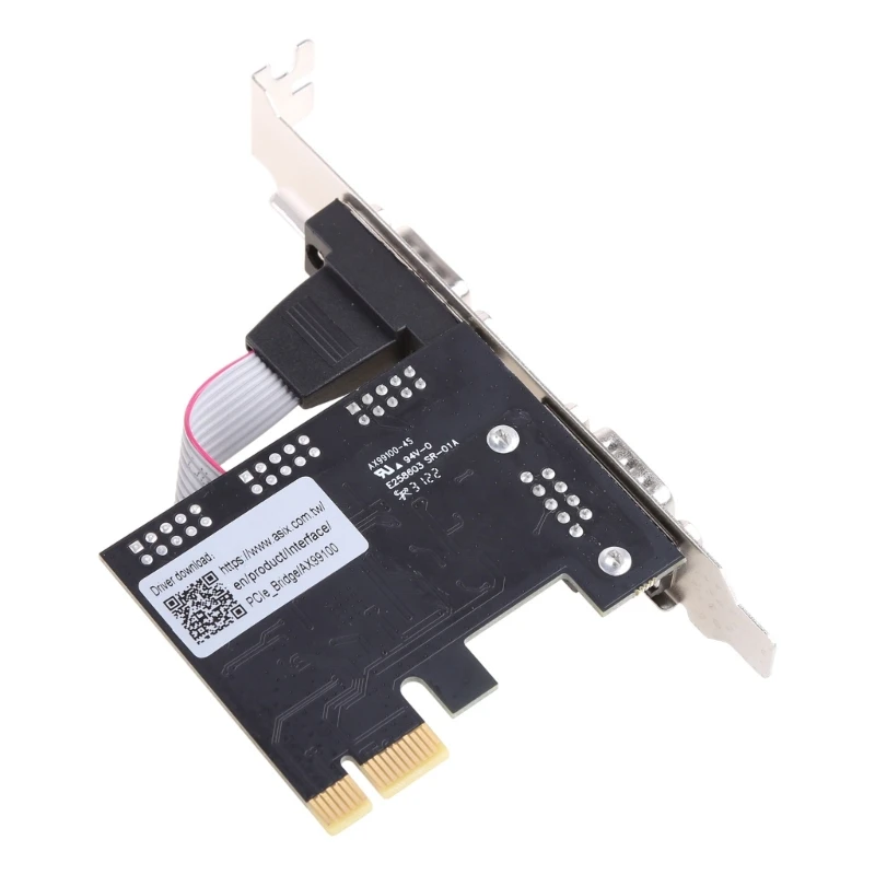 PCIE 2 Port Serial Expansion Card PCI for EXPRESS PCI-E to DB9 x2 RS232 COM Adap chipset controller card