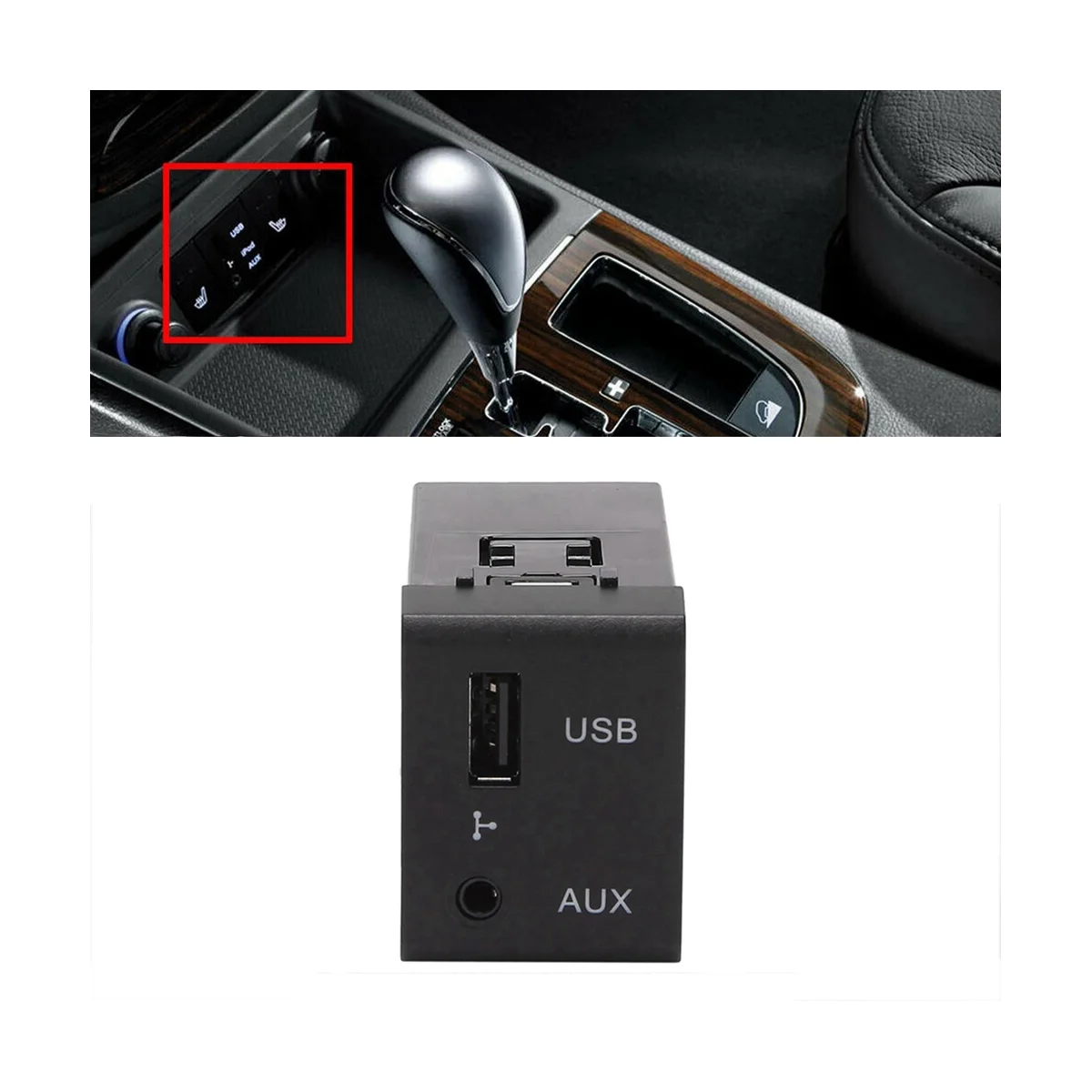 96120-2B000 Ipod Aux Audio Jack Hub Assembly Automotive Per Hyundai Santa Fe 2007-2012