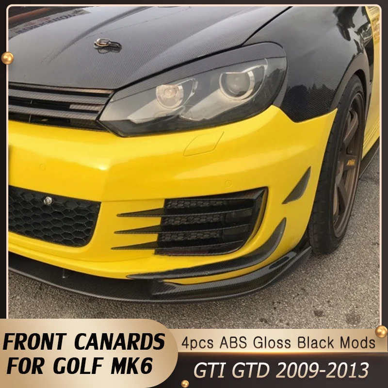 

4 шт., передний бампер для VW Golf MK6 GTI GTD 2009-2013