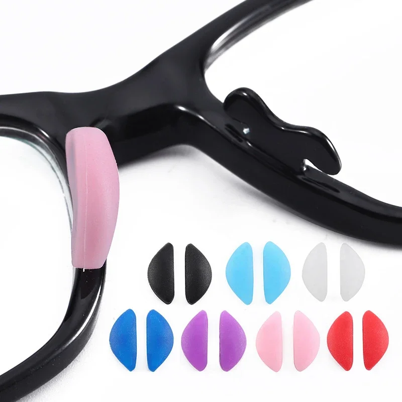 10 Pairs Half-moon Shape Silicone Glasses Eyeglasses Nose Pads Optical Frame Repair Accessory Part Insert Glasses Nose Pads glasses nose pads