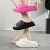 Summer Women Non-Slip Platform Slippers UNISEX Peep Toe Outdoor Casual Shoes for Woman Flat Bottom Comfortable Beach Slipper 6
