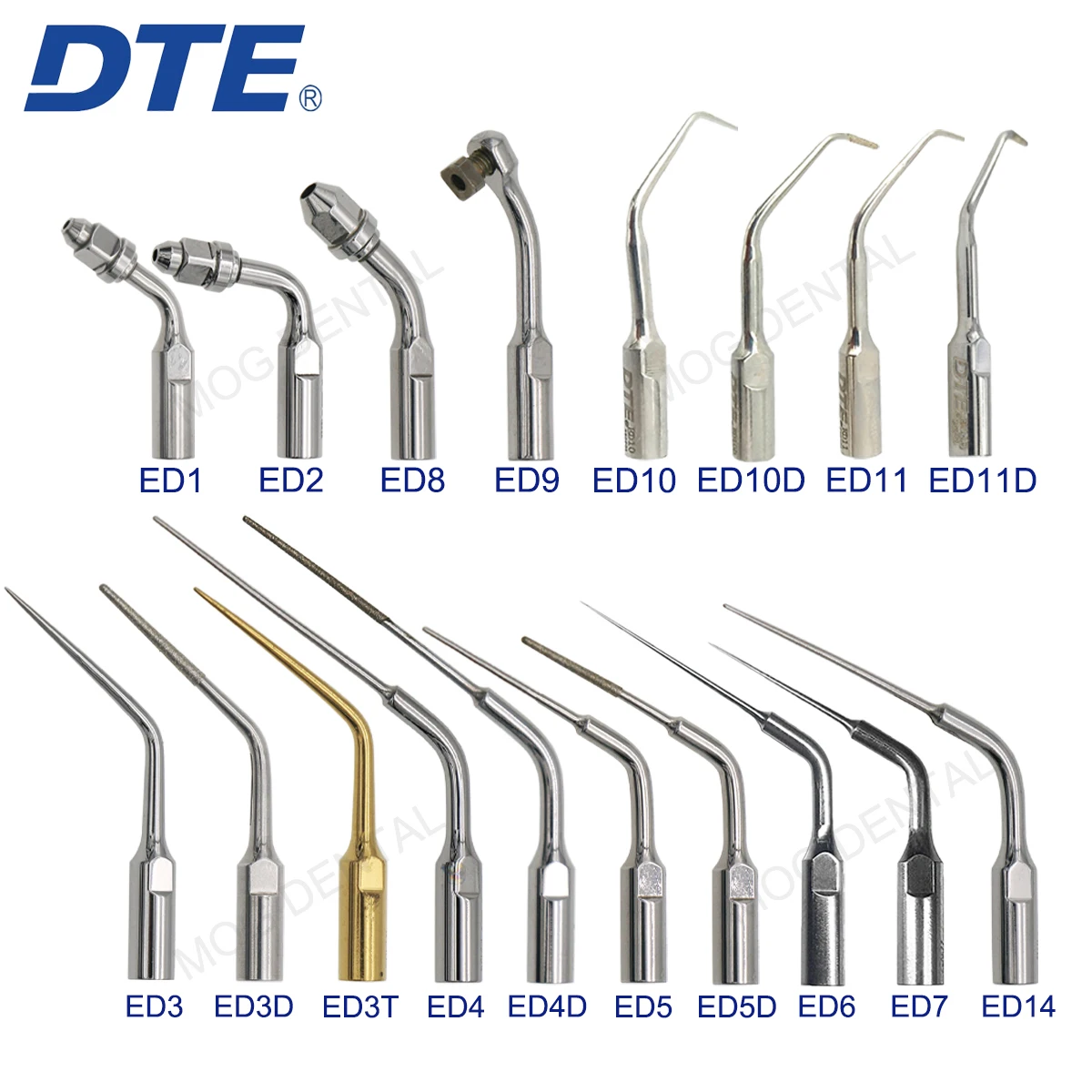 Original Woodpecker DTE Dental Ultrasonic Scaler Tips Dentist Tools Endo Periodontics Activation Fit SATELEC ACTEON NSK 2