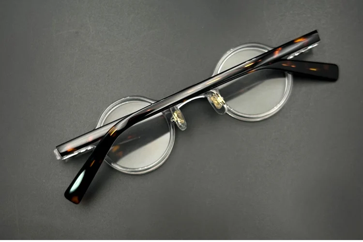 Yujo Unisex Full Rim Round Acetate Fiber Eyeglasses 3840 Image 5