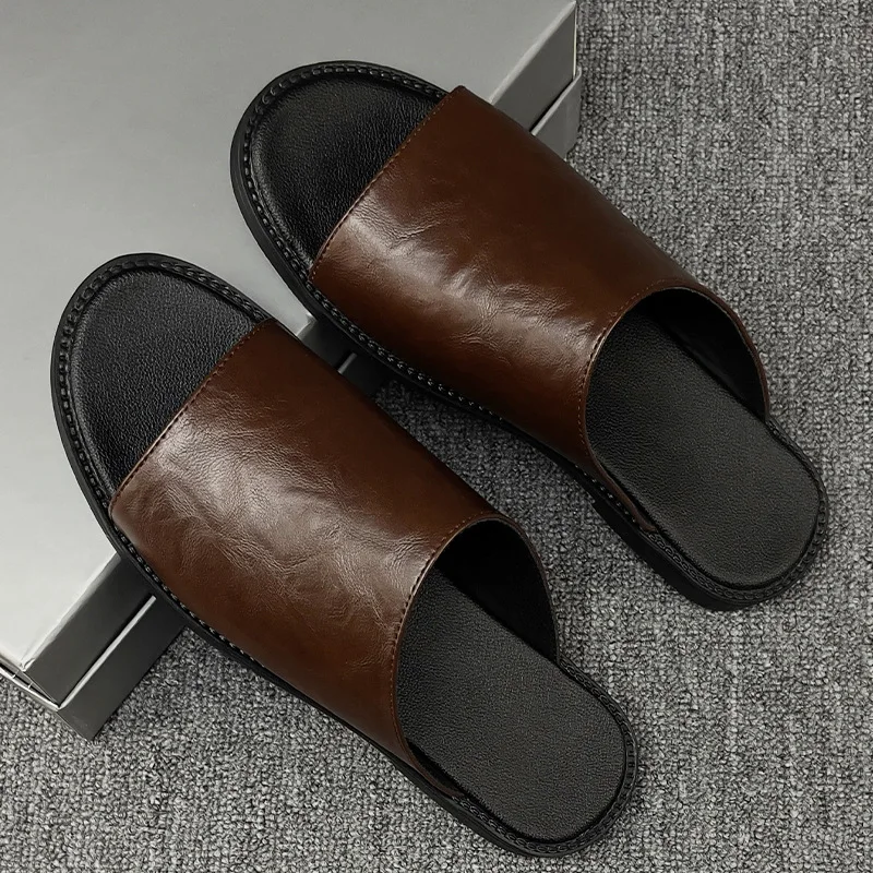Sandals Men Summer Non-slip Shoes Unisex Bathroom Slippers Comfy Slides Beach Flip Flop Soft Indoor Size 38-48