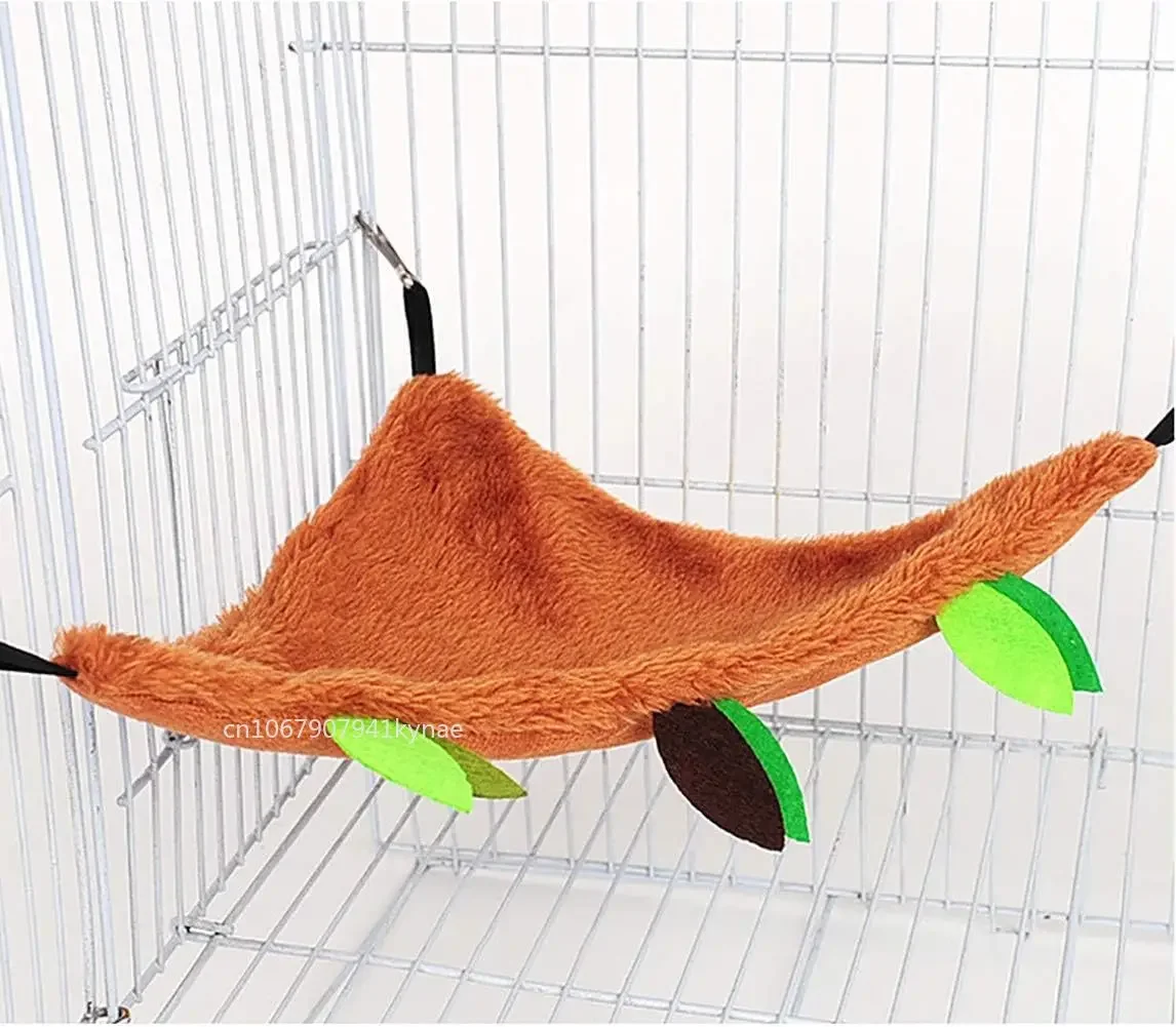 Hamster Hammock Small Animals Hanging Warm Bed House Rat Cage Nest Accessories Toy Hanging Tunnel Swing for Hamster Sugar Glider
