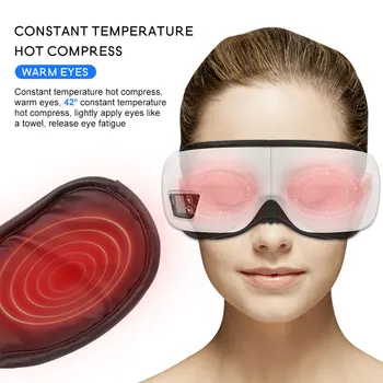 Eye Massager Smart Airbag Vibration Eye Care Instrumen Heating Bluetooth Music Relieves Fatigue And Dark Circles Remove Weary