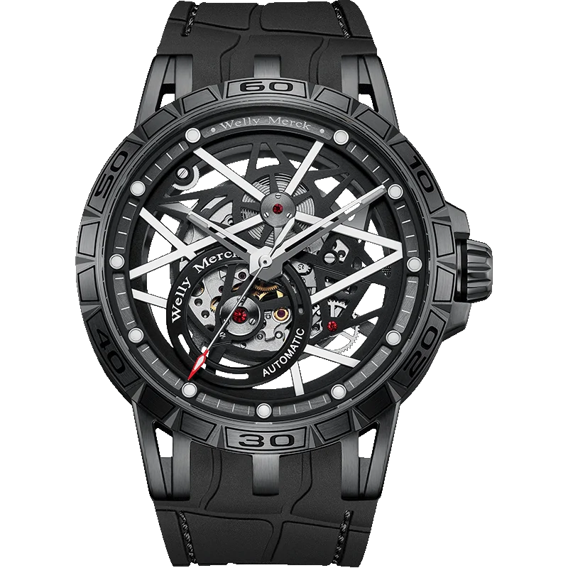 WM Watch Mechanical Watch, 8205 movement, 316L stainless steel case, sapphire crystal glass, 50m water resistance WM143M - 4