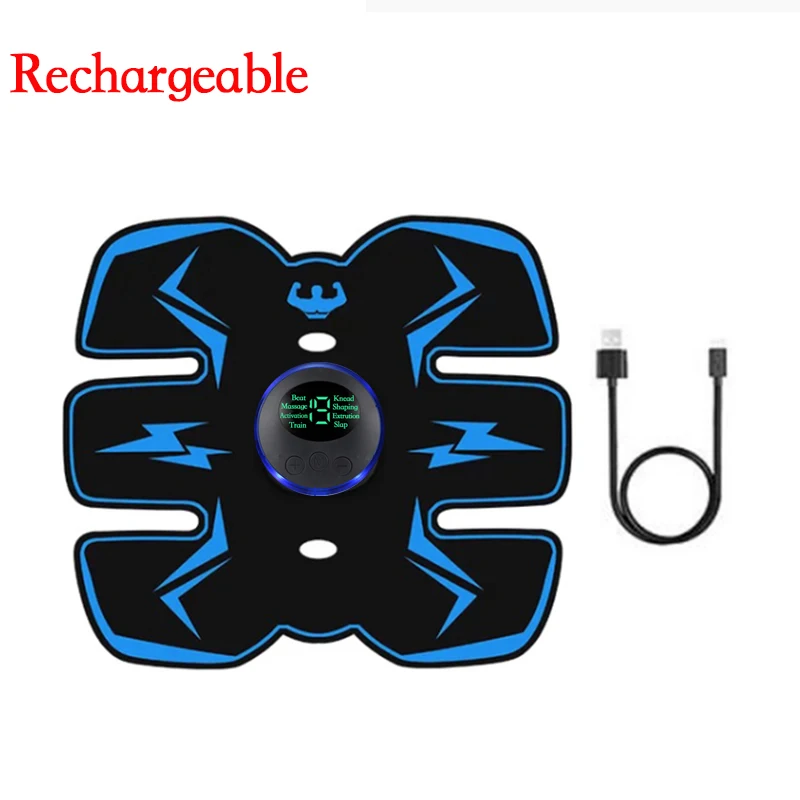 Remote Controller EMS Muscle Stimulator Smart Electric Fitness Abdominal Training Weight Loss Stickers Body Slimming Massager