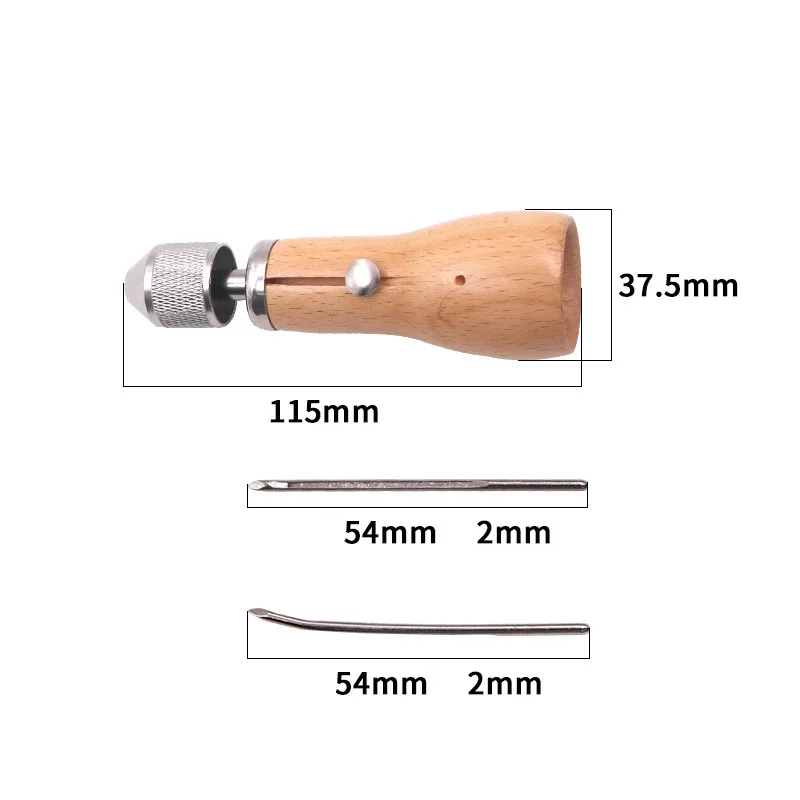 Meterk Leather Stitching Tool Hand Stitcher Sewing Awl Upholstery