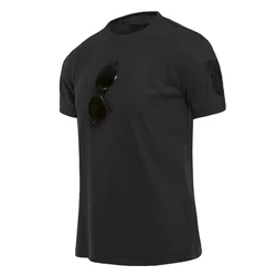 Men's Quick-Dry Breathable Outdoor Adventure T-Shirt - XXXL (O-neck Black)