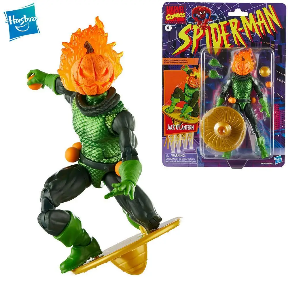 

Hasbro Marvel Legends Series Spider-Man Comics Jack O'lantern 6 Inch Action Figures Toy Model Gift Collectibles New Original