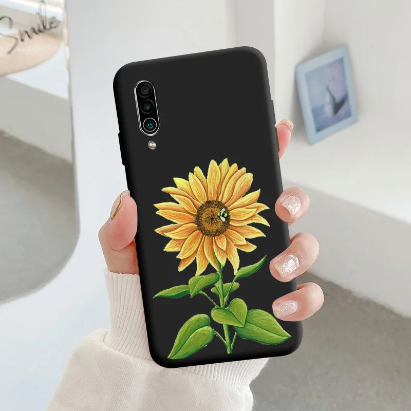 For Meizu 16xs Protective Shell Silicone Soft Shell Phone Case Candy Color Case Fashion Silicone Color Chrysanthemum cases for meizu Cases For Meizu