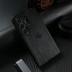 Premium Shockproof Leather Case with Front and Back Protection - Galaxy S26 FE (Black)