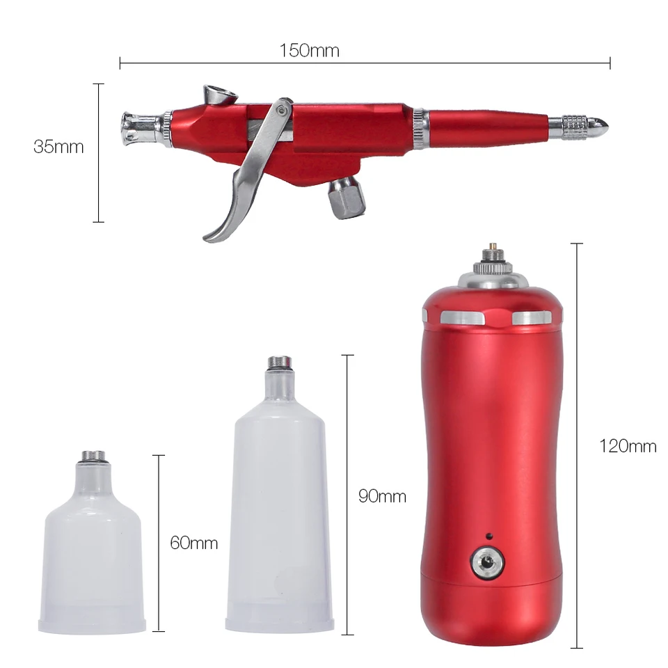 22 Psi家庭用エアブラシツール0.3mmミニ電動エアコンプレッサー高品質