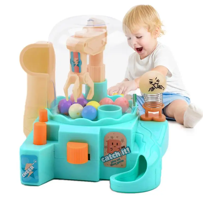 

Doll Grabber Machine Desktop Interactive Toys Children Kids Doll Crane Clip Catch Machine Ball Crane Catch Toy For Children Kids