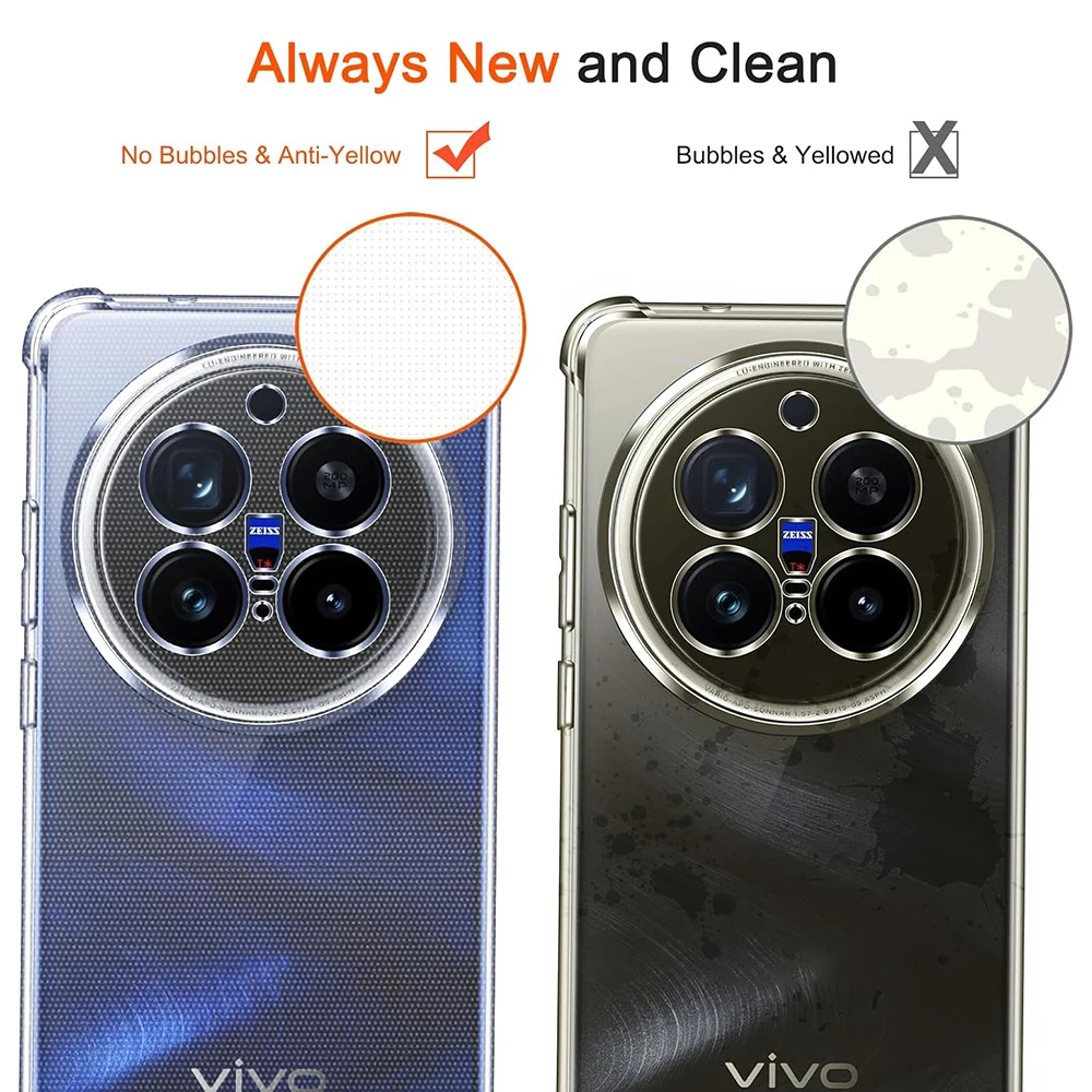 Shockproof Silicone Soft Shell Clear Phone Case