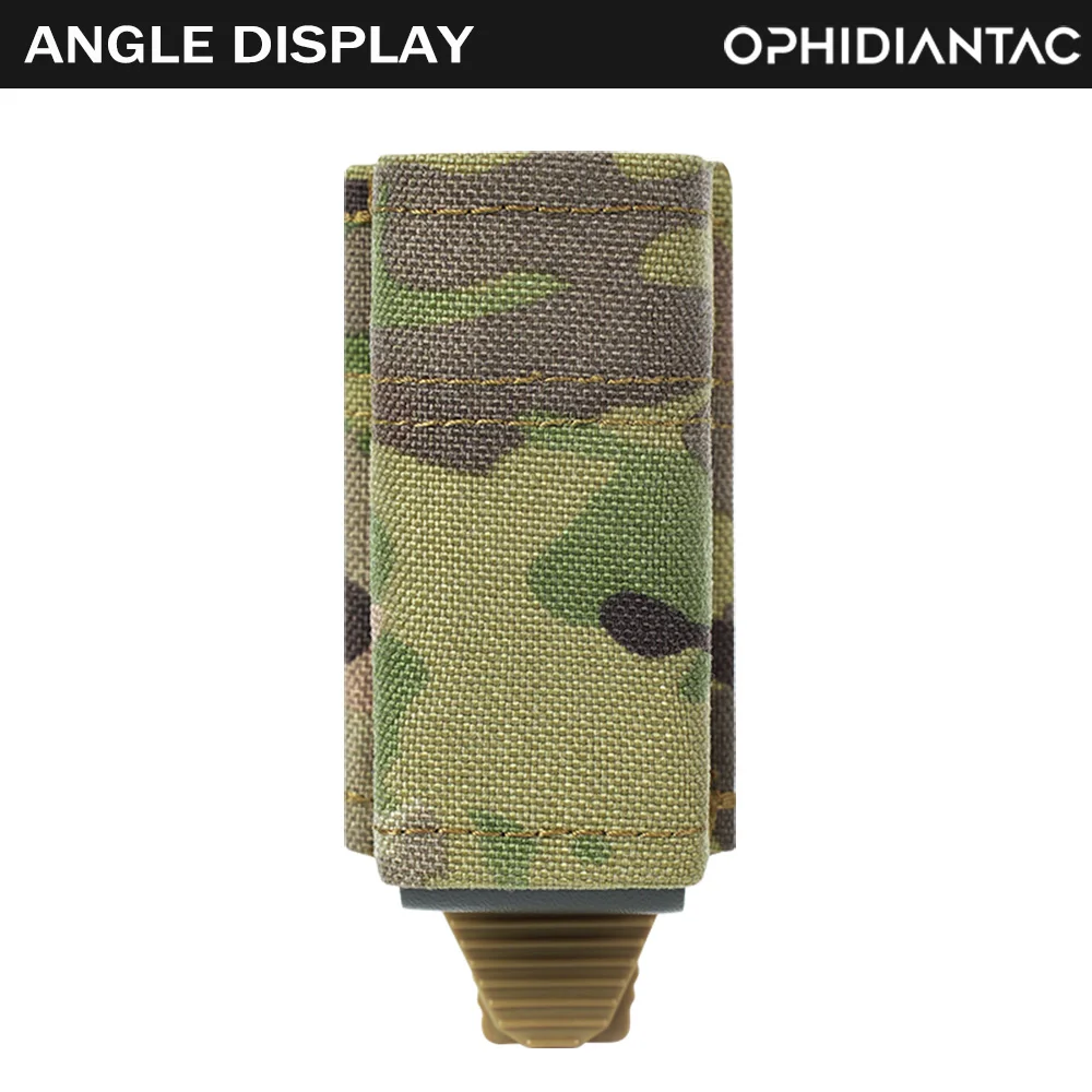 OPHIDIANTAC 9 mm Einzelmagazintasche MOLLE kompatibel mit elastischer Retention zum Schießen, Jagen, Airsoft – Detail 4