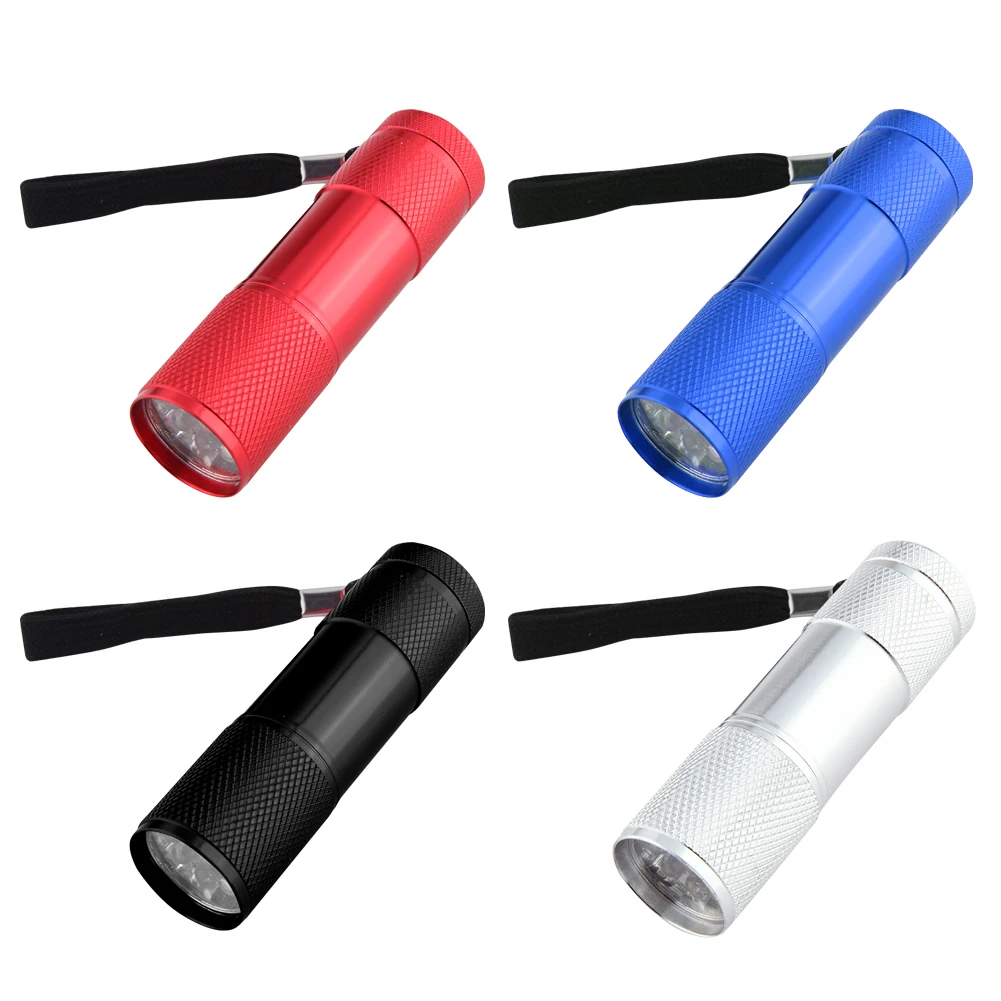 Description Picture 5 of item9LED Mini Black Light Flashlight Waterproof UV Flashlight Ultraviolet Waterproof Flashlights Detector for Pets Dog Urine Stains