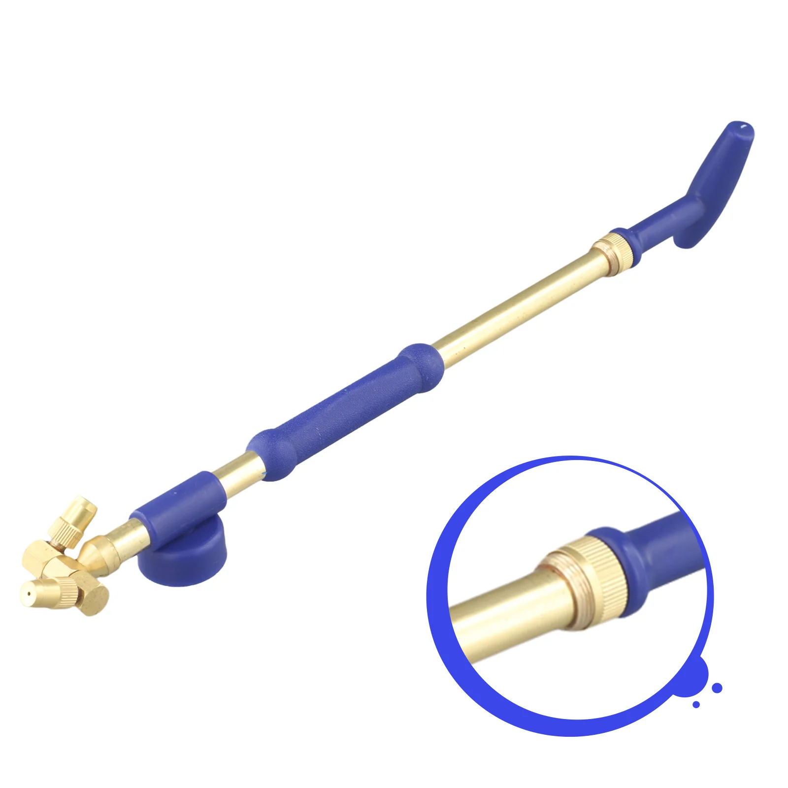 Adjustable Pull Rod Nozzle Single/Double Water Bottle Interface Brass Sprayer Agriculture Tools Nozzle Garden Watering Tool