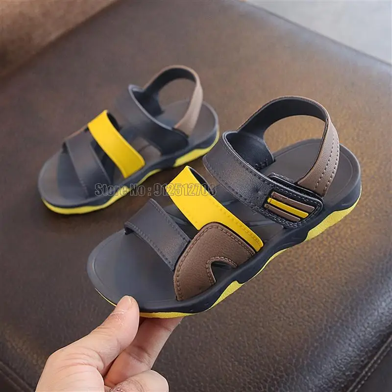 Children Sandals Boy Baby Walking Anti Skid Summer Beach Soft Bottom Shoes