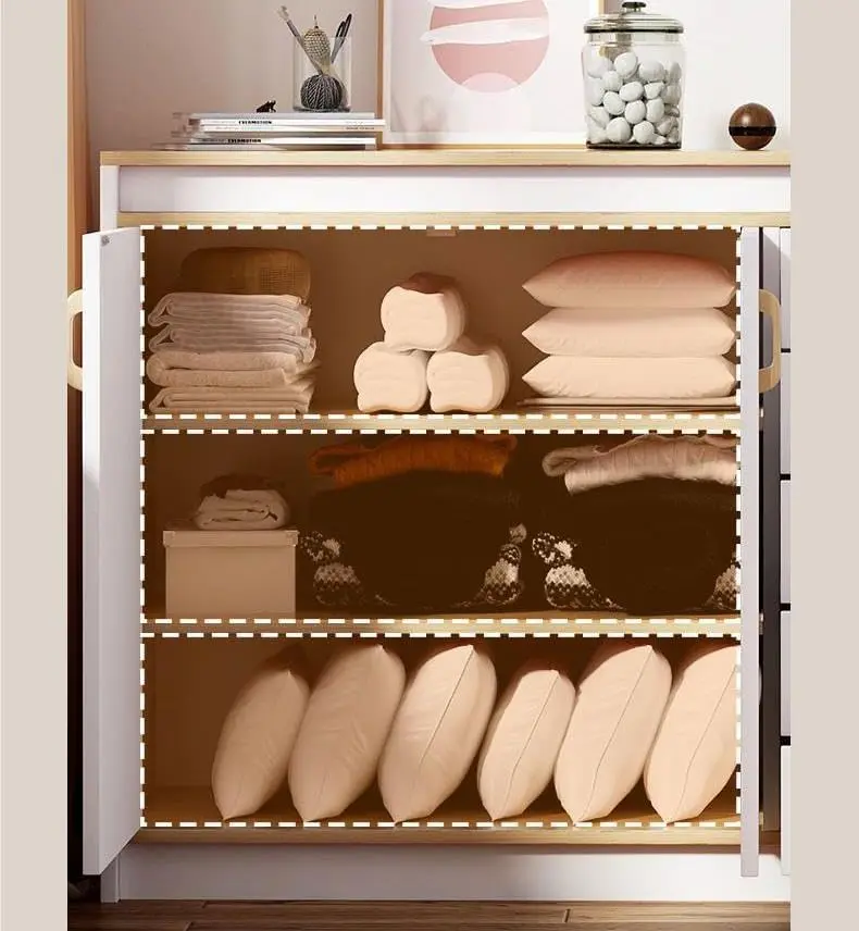 منظم تخزين خشبي فاخر بأدراج