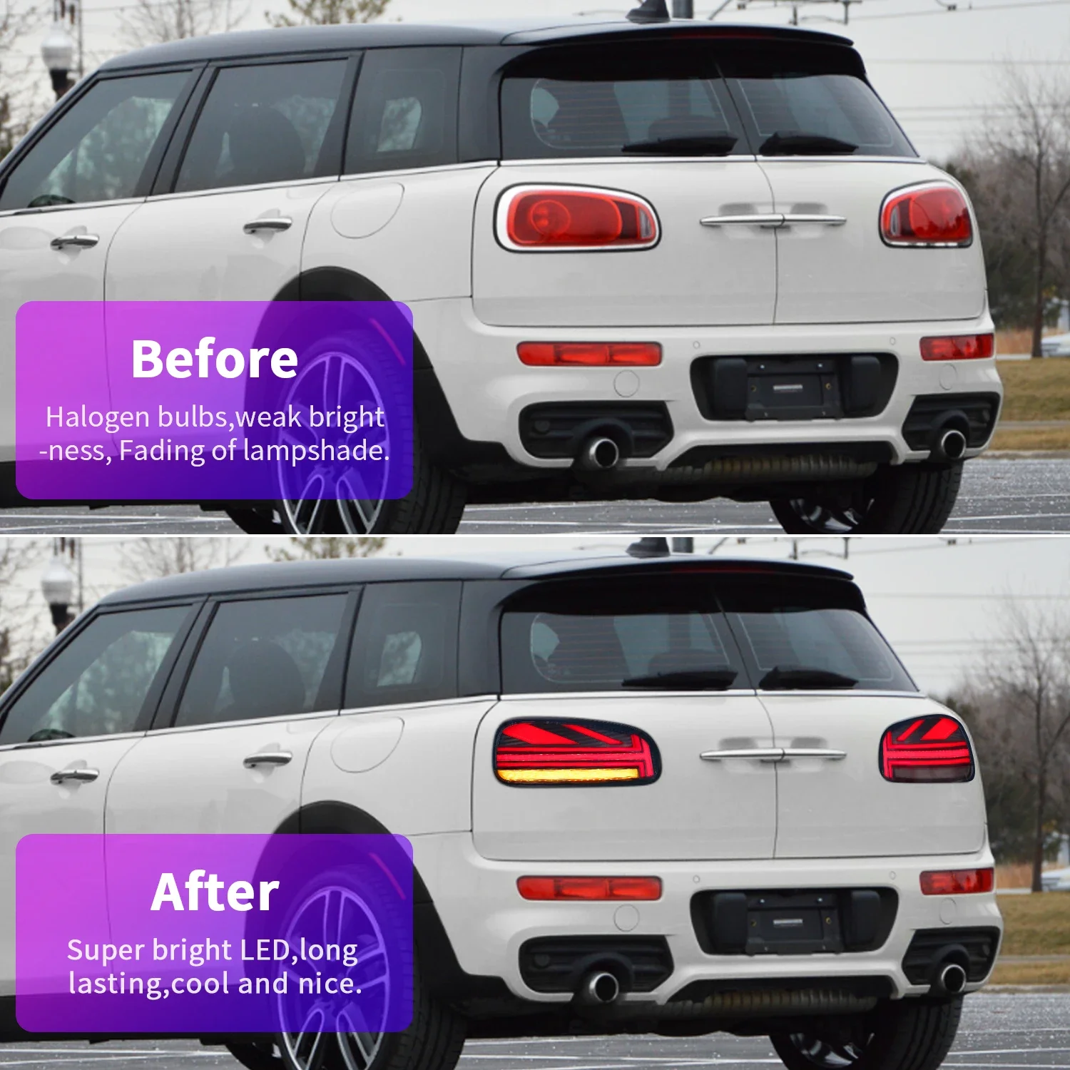 New Led Modify Taillight With Sequential Turning Signal Rear Lamp For MINI Clubman F54 2015- Union Jack