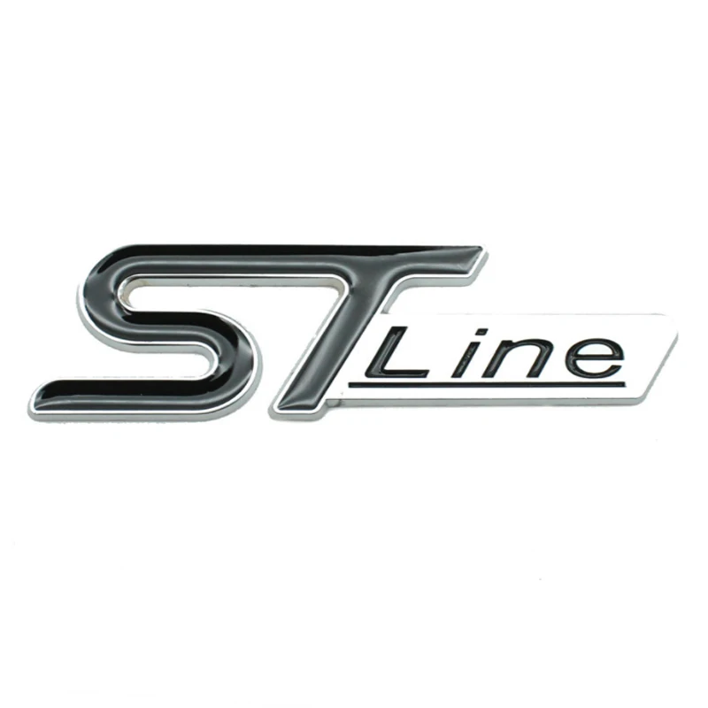 Фото 1 шт. 3D металлический значок большого размера STline ST Line эмблема задняя идентификация наклейка для Ford наклейка на багажник Escort Mondeo Taurus Focus №5