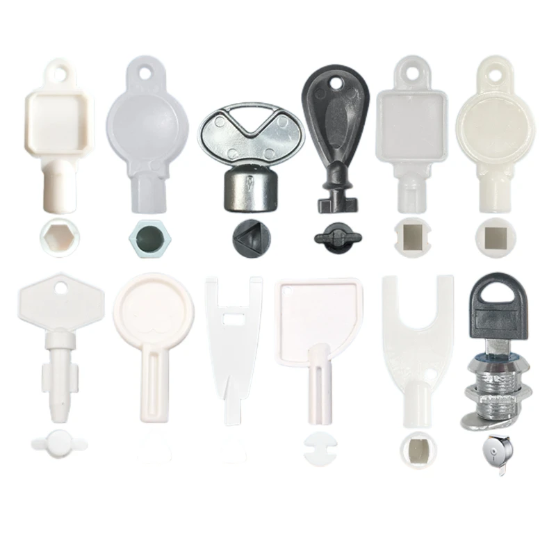 1PcsToiletPaperSoapDispenserBoxLockPlasticKeysMasterTools