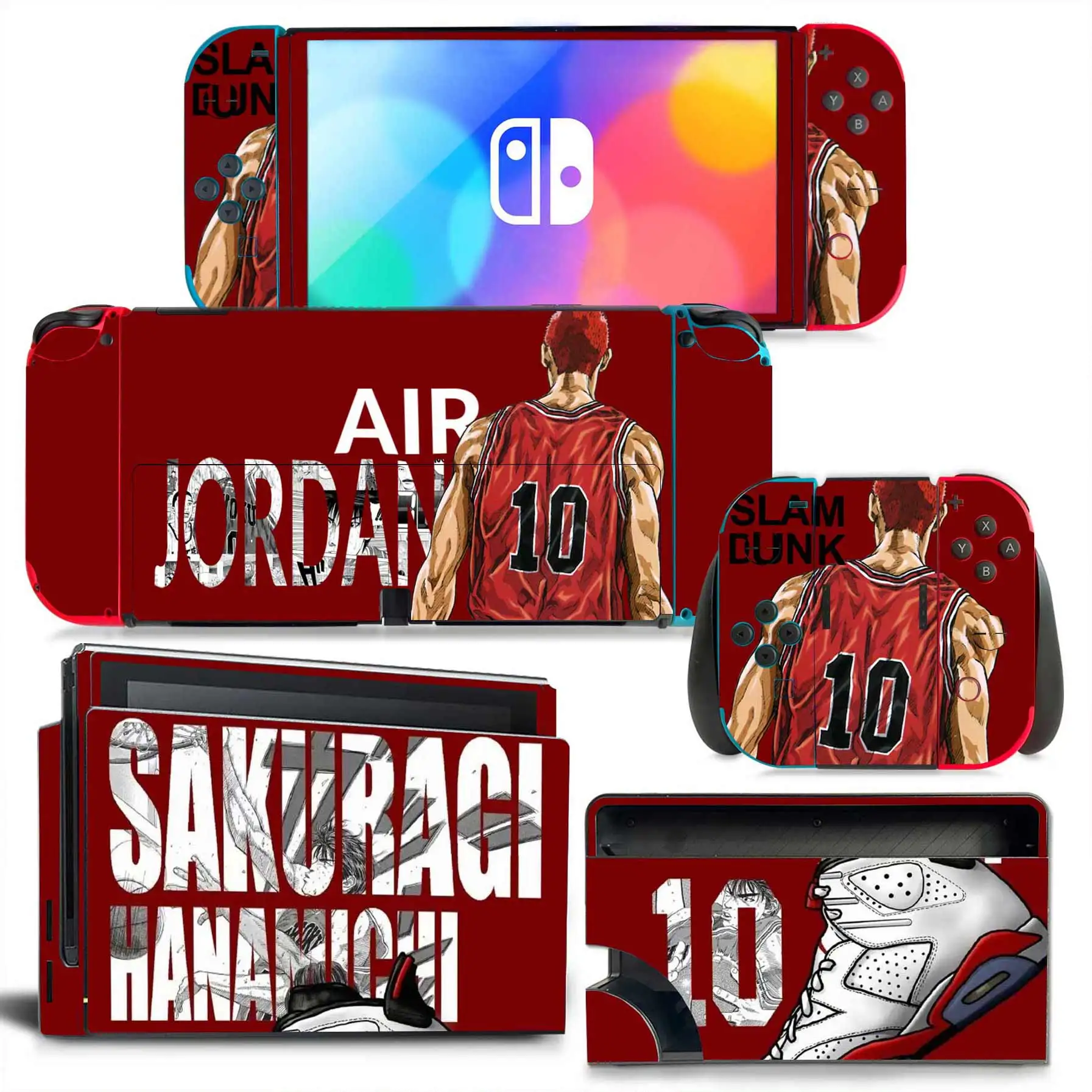 Anime 1869 Switch Oled Skin Sticker Decal Cover for Switch Oled Console Dock Joy Con Wrap Full Wrap Skin NS OLED Viny 