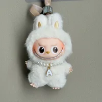 Broche Labubu pour série Love, pendentif, accessoires pour Mini lettre Labubu, collier de perles, accessoires de poupée, 4.0 2