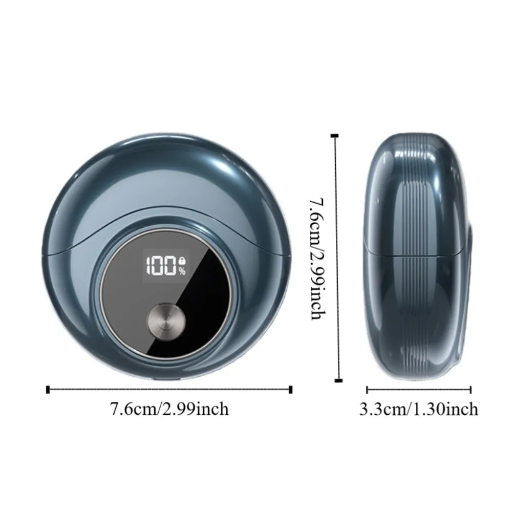 Mini UFO Electric Shaver Magnetic Cover Double Head Rotating Razor Rechargeable IPX7 Waterproof Beard Razor For Men's Gift