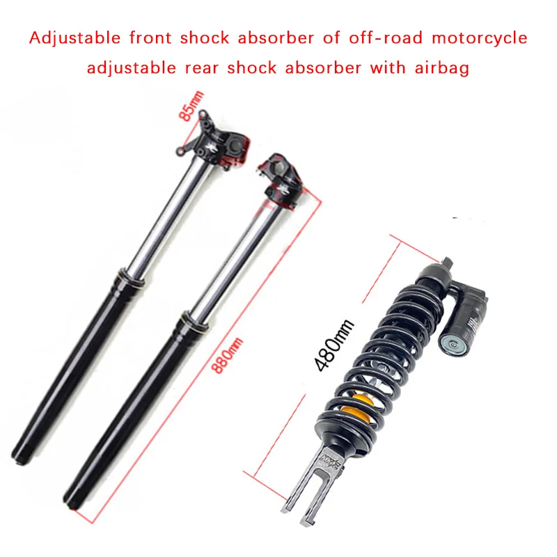 Applicable to Zuma K7 offroad motorcycle, front and rear shock