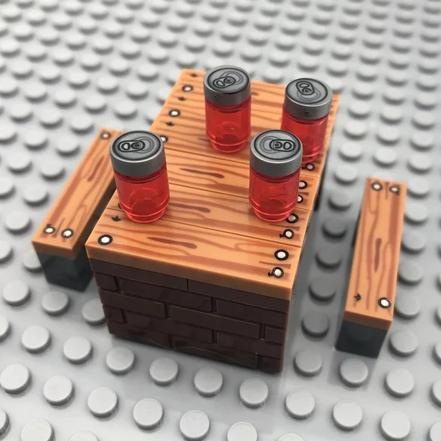 Creative Moc Parts Building Blocks Diy City Scene Model 1x4 Plank Bricks Pack Construction Toys for Children Gifts 4
