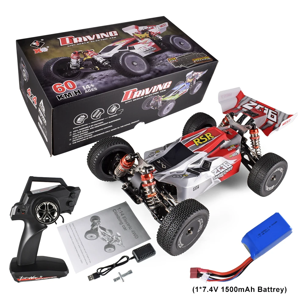 WLtoys XK 144012 4WD RC카 1/14, 4x4 오프로드 드리프트 레이싱 카, 60 km/h 2.4G 550 모터 전기 자동차, 성인 및 어린이 선물