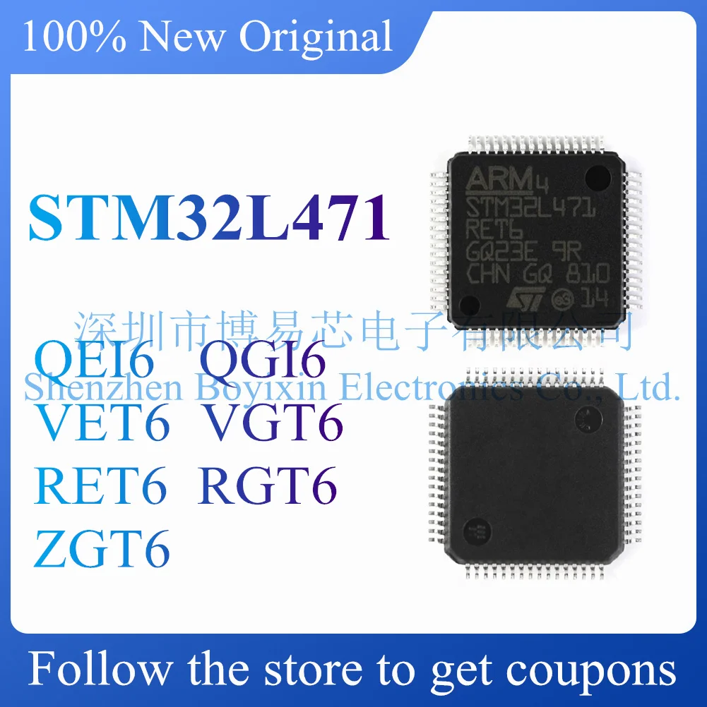

NEW STM32L471QEI6 STM32L471QGI6 STM32L471RET6 STM32L471RGT6 STM32L471VET6 STM32L471VGT6 STM32L471ZGT6.Microcontroller.