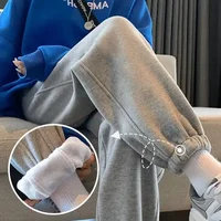 Women S Plus Size Fleece Lined Sweatpants Loose Casual Pants Thickened Winter Outer Wear Petite Loose.jpg