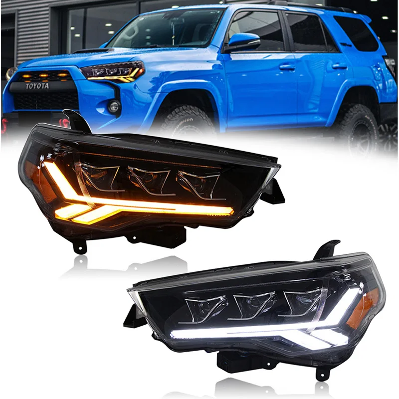

2 шт., Автомобильные светодиодные фары 12 В для Toyota 4runner 2014 -2021