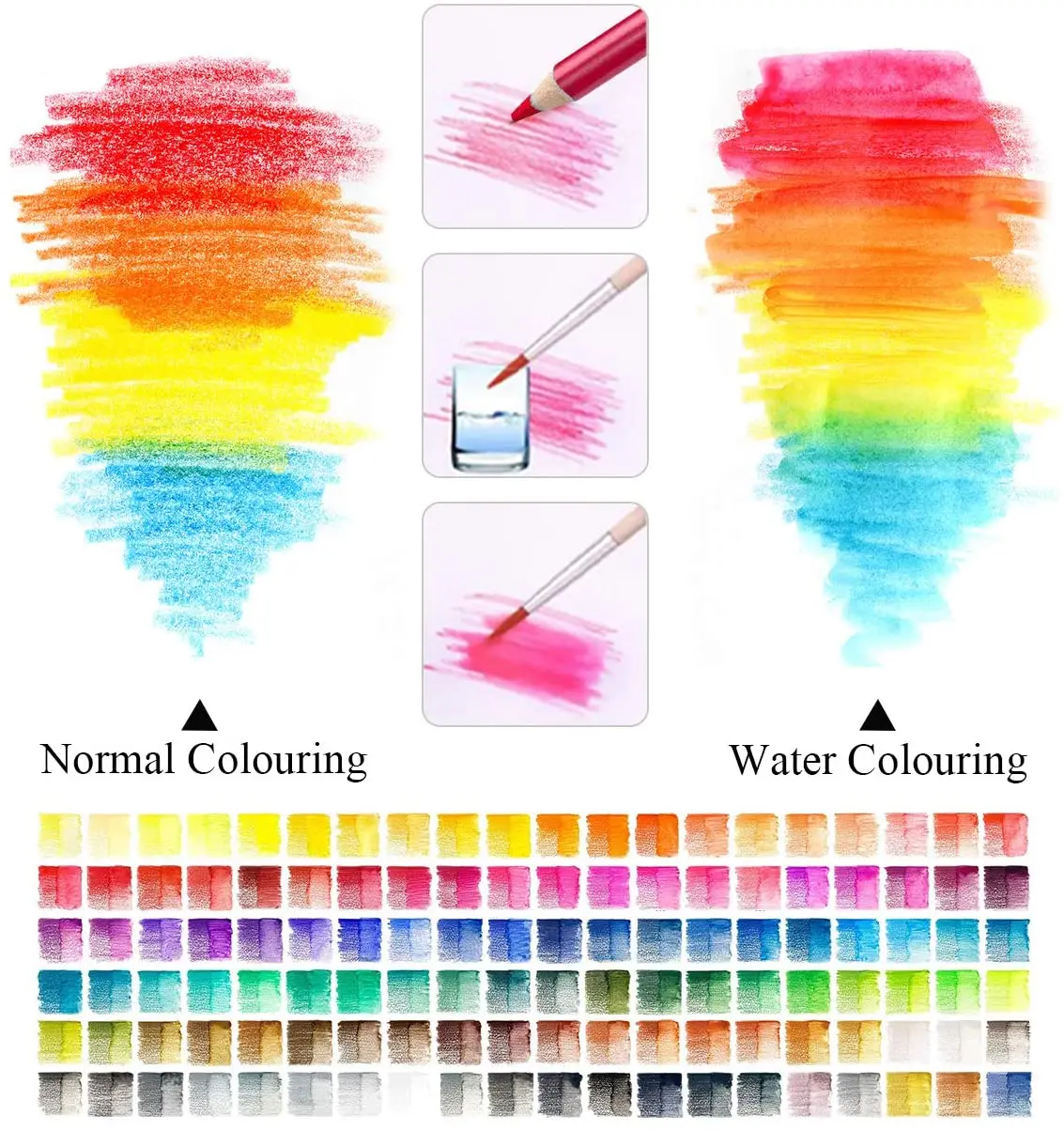120 Watercolor Pencil Set 6