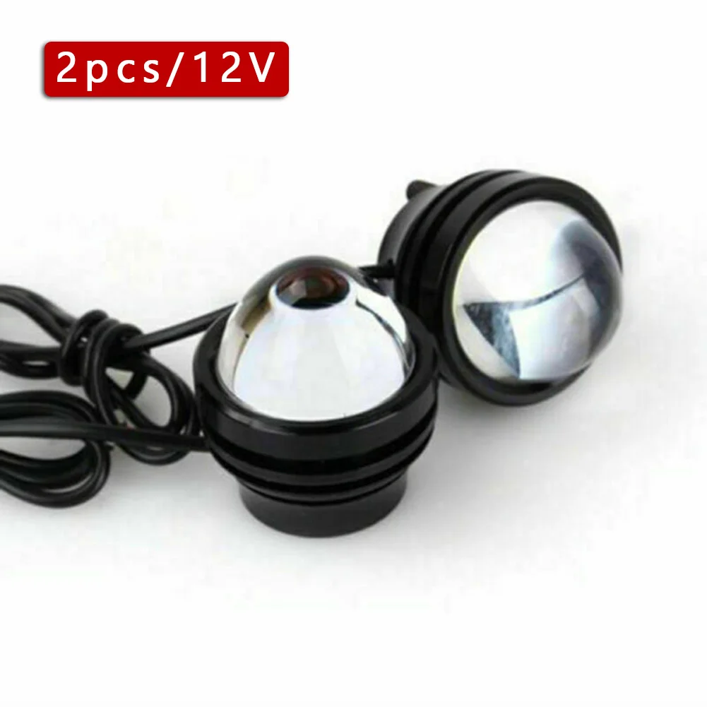 

Fish Eye Daytime Running Light Fog IP67 800LM Car DRL Daytime Lens Light Projector Running 2x White 6000-6500k