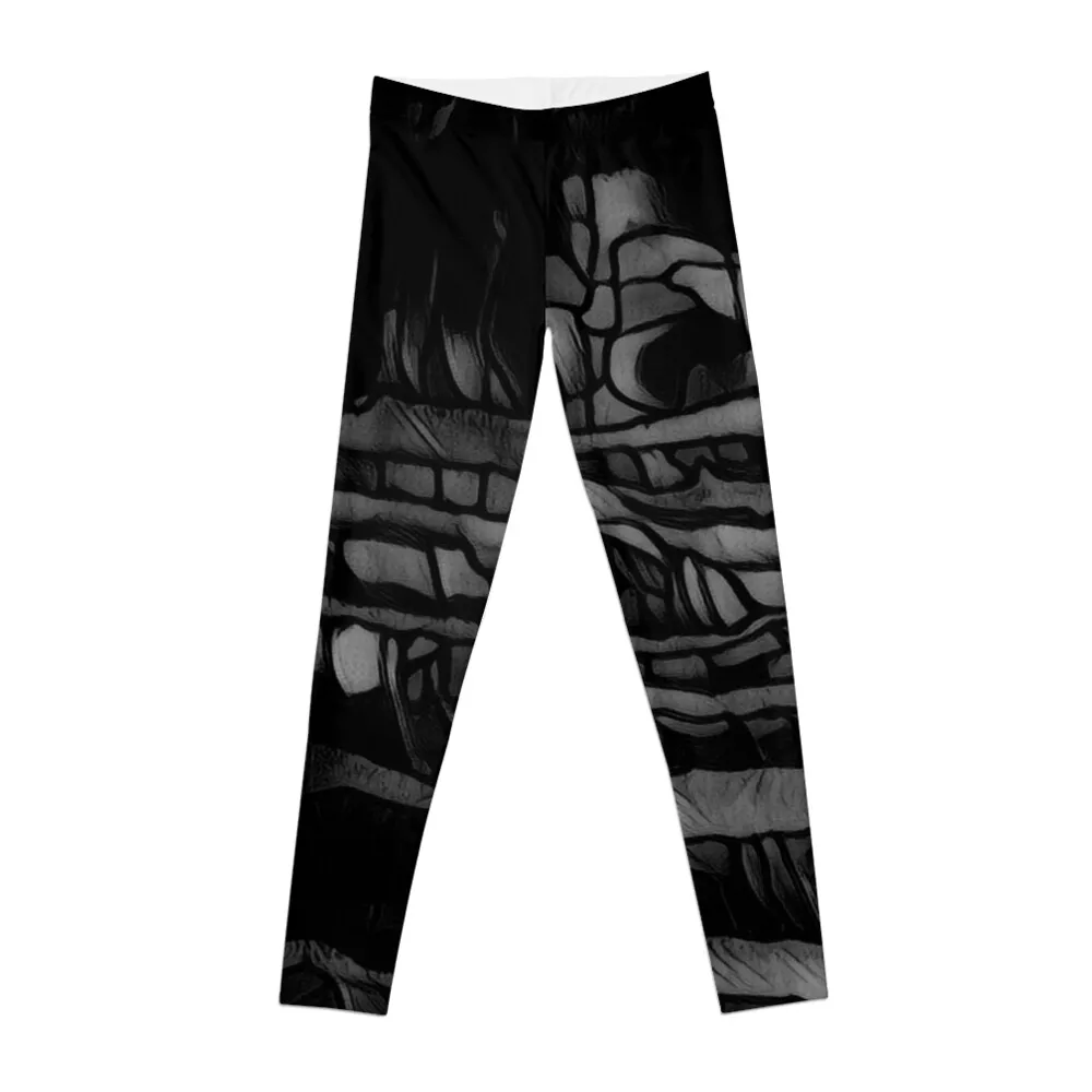 

Black abstract print, 2018 Leggings gym's sportswear gym top Womens Leggings