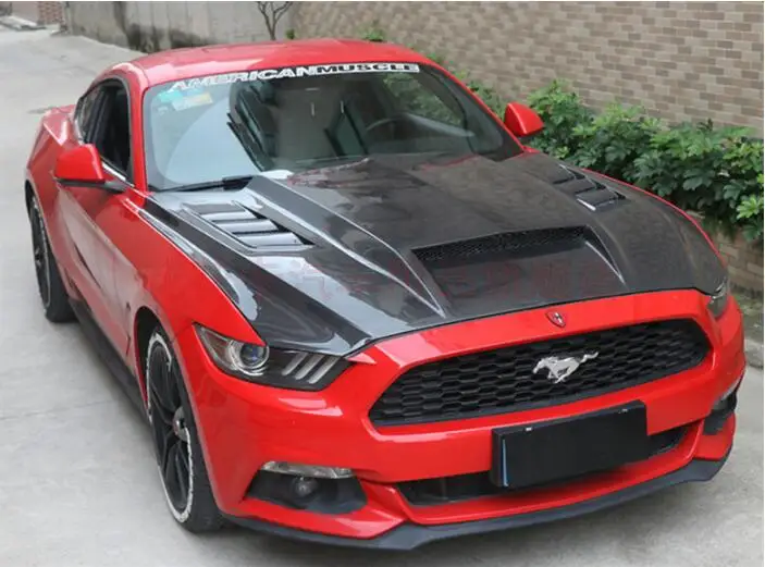 1 paar Glänzend Schwarz Carbon Faser Farbe Rückspiegel Abdeckung Kappen Für Ford  Mustang 2015 2016 2017 2018 2019 2020 2021 2022 - AliExpress