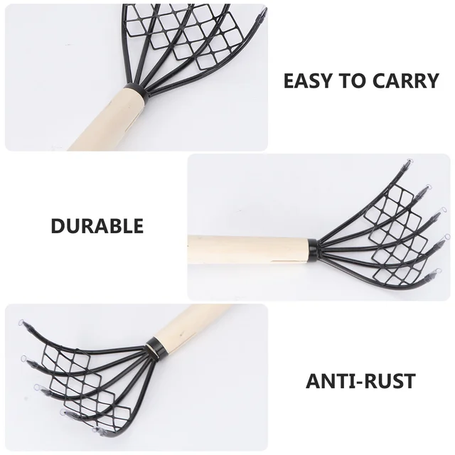 Claw Rake Tenyésztő És Tiller Wood Fogantyú A Tökéletes Poros Levegőztetett Talajhoz Ásni - Image 6