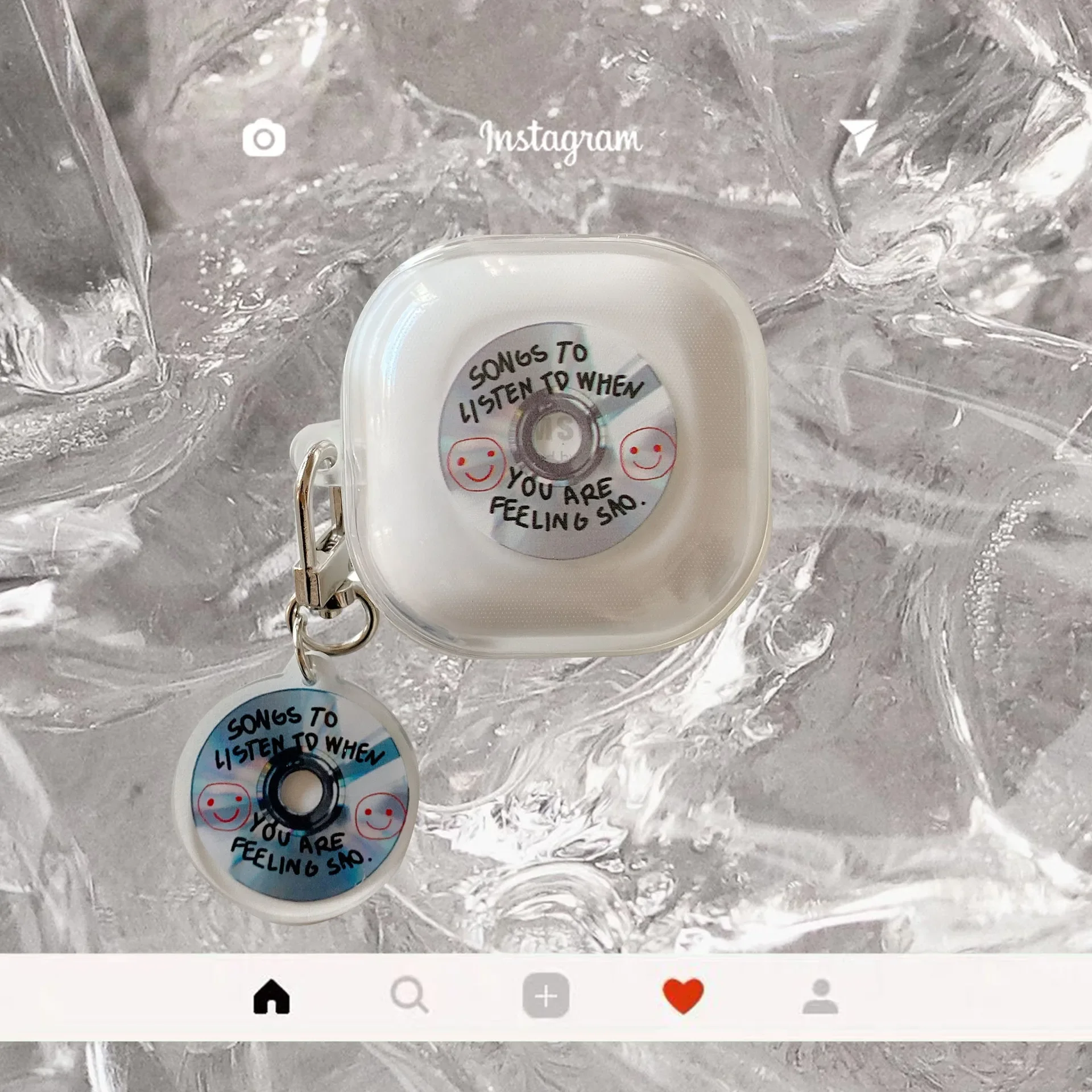 Retro Cd Per Samsung Galaxy Buds2 Pro/Buds2/Buds Pro/Buds Live Wireless Bluetooth Headset Pendant Protect Custodia In Silicone