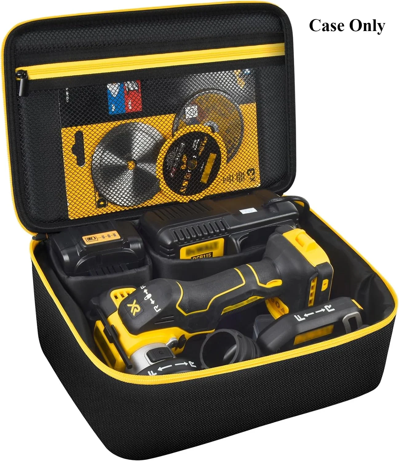 Bag Compatible with DEWALT 20V MAX Cut Off Tool 3 in 1 Brushless (DCS438B), Storage Case Carrying Holder Organizer for Charger
