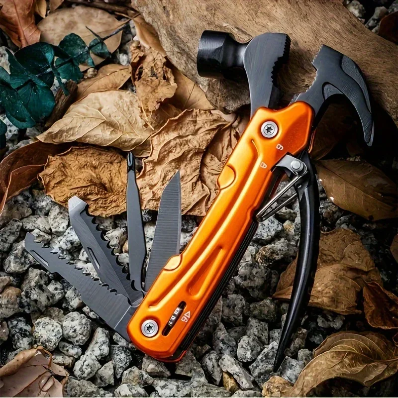 Multi-Tool Hammer 7-in-1 Stainless Steel Foldable Heavy Duty Multi-Tool Set with Cutter & Screwdriver multitool hammer