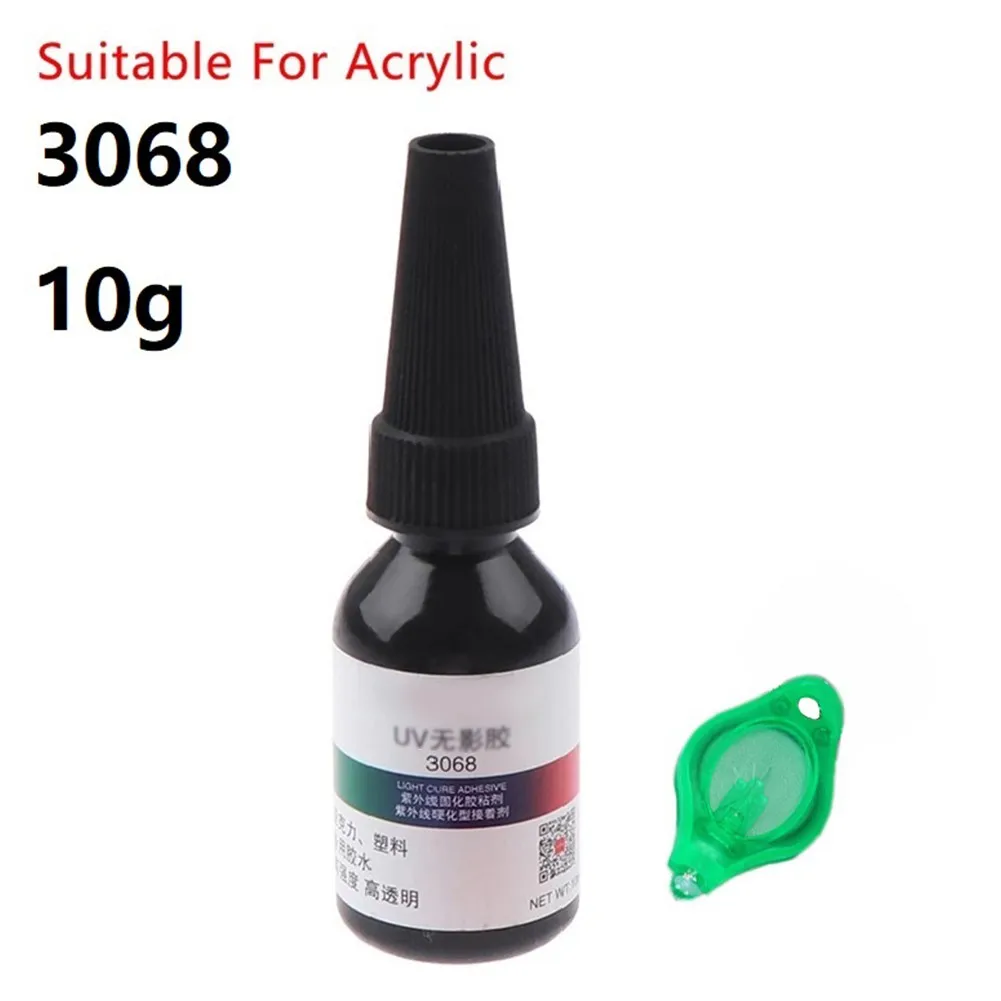 

With Small Lamp Repair Liquid Glue 10ML 1PC 3068 Glue Curing High Transparencyh Low Odor Transparent UV Durable